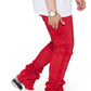 Valabasas "V-ESNTL" Super Stacked Denim - Red