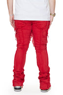 Valabasas "V-ESNTL" Super Stacked Denim - Red — Red | Sole Play Dothan AL