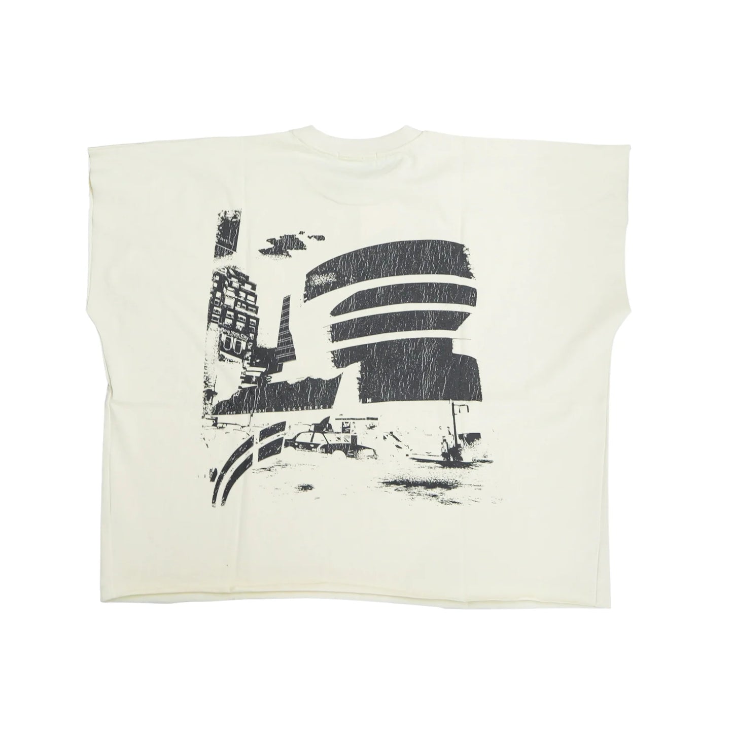 RVS Labs "Artifact" Cut-Off Tee - Cream