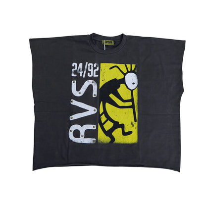 RVS Labs "Artifact" Cut-Off Tee - Pigment Washed Grey