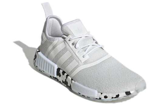 Men's Adidas NMD R1 - "White Black Speckle" Sole Play Men's Adidas NMD R1 - "White Black Speckle" Sole Play
