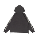 BLDG4. "Streak" Hoodie - "Charcoal Black"