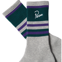 Parra Signature Striped Crew Socks - "Grey"