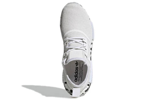 Men's Adidas NMD R1 - "White Black Speckle" Sole Play Men's Adidas NMD R1 - "White Black Speckle" Sole Play
