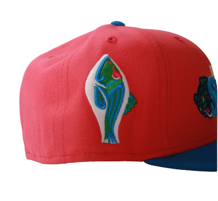 New Era 59Fifty Gwinnett Stripers Fitted - Salmon/Blue