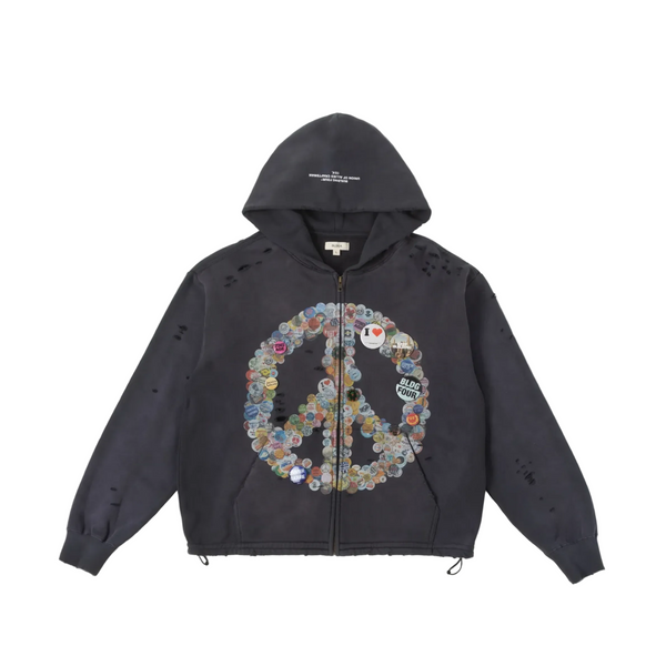 BLDG4. "La Chateau" Hoodie - "Charcoal Black"