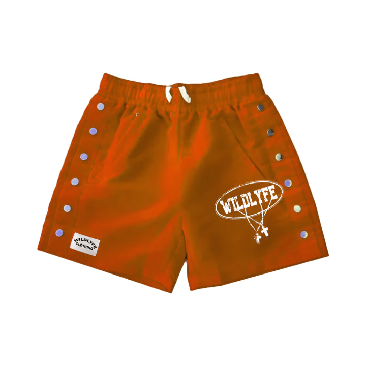 Wildlyfe Nylon Shorts - Orange