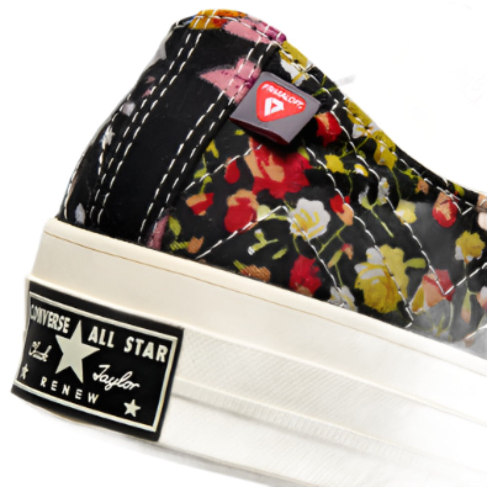 Converse Upcycled Floral Chuck 70 Low Top Black Size 11 Unisex Shoes