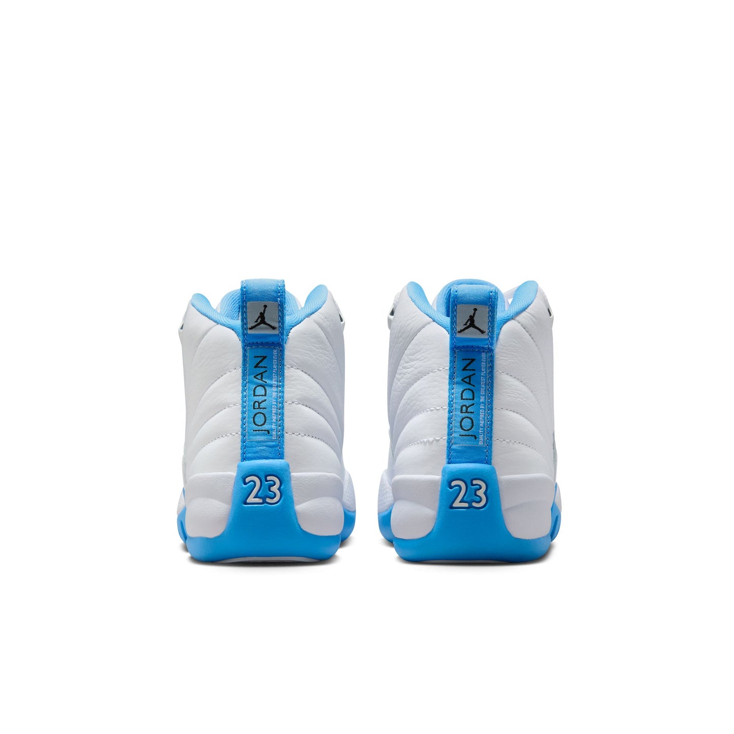 Big Kid's Air Jordan 12 Retro - "White and University Blue"