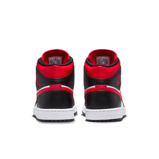 Men's Air Jordan 1 Mid - Black/Fire Red