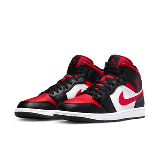 Men's Air Jordan 1 Mid - Black/Fire Red