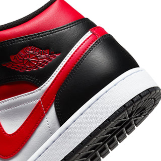 Men's Air Jordan 1 Mid - Black/Fire Red