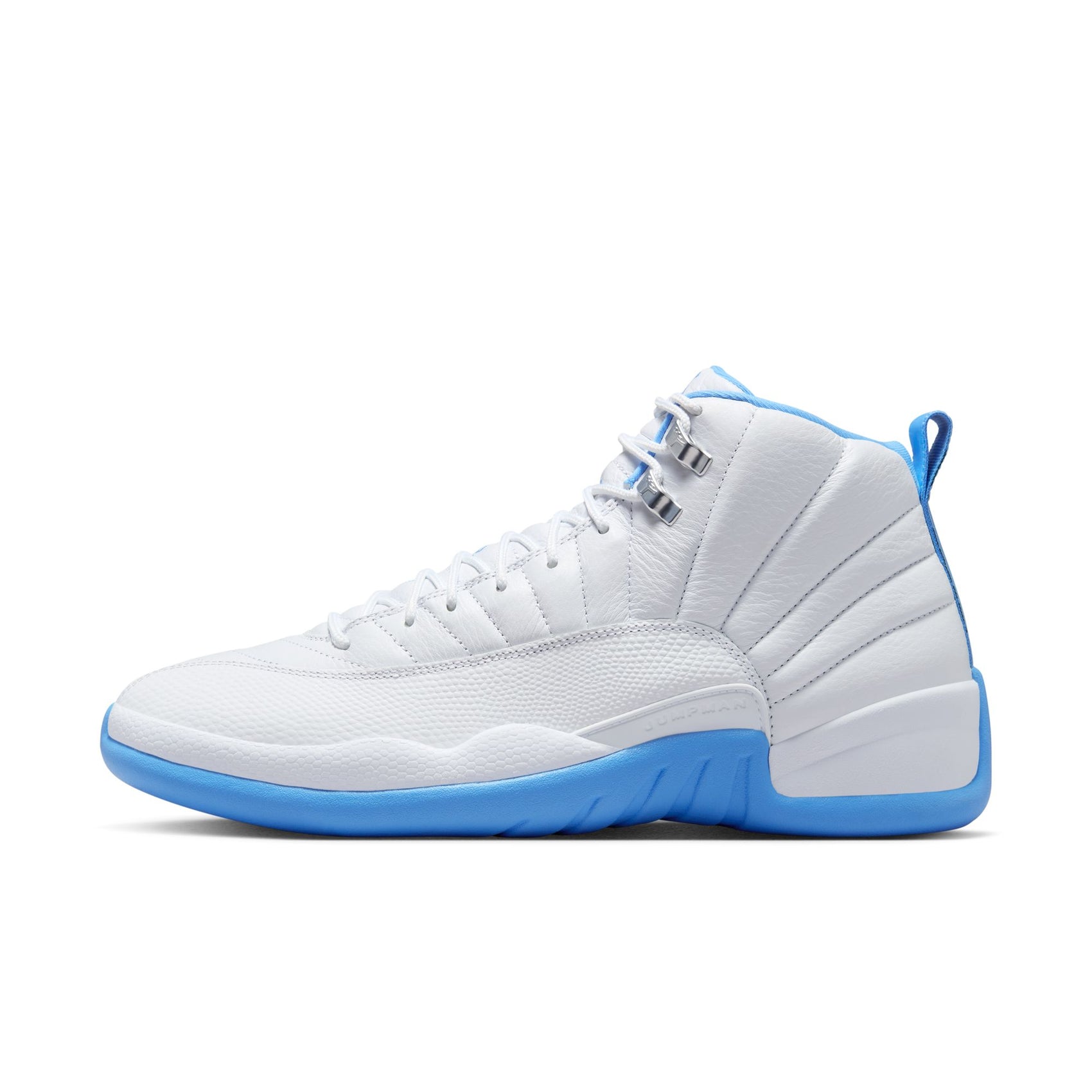 Men's Air Jordan 12 Retro - "White and University Blue"