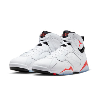 Men's Air Jordan 7 Retro - White/Crimson