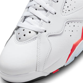Men's Air Jordan 7 Retro - White/Crimson