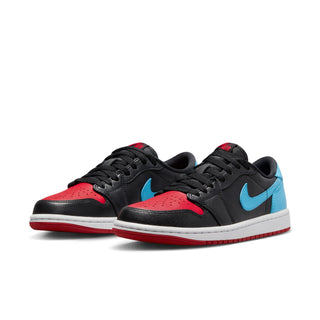 Women's Air Jordan 1 Low OG - Black/Powder Blue-Gym Red