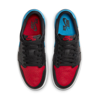 Women's Air Jordan 1 Low OG - Black/Powder Blue-Gym Red