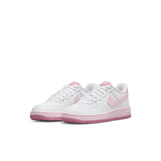 Little Kid's Air Force 1 - White/Pink Foam