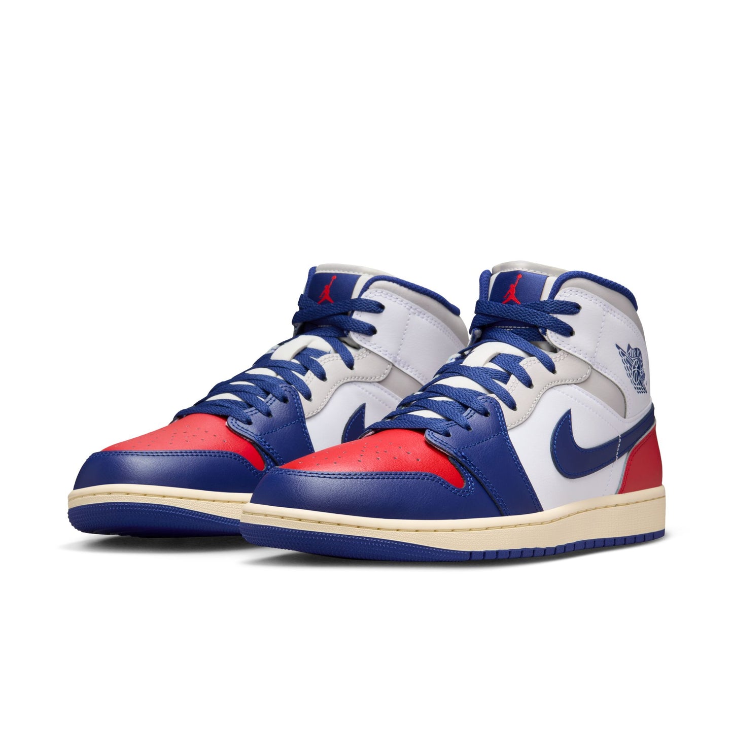 Men's Air Jordan 1 Mid - "Deep Royal Blue and Red"