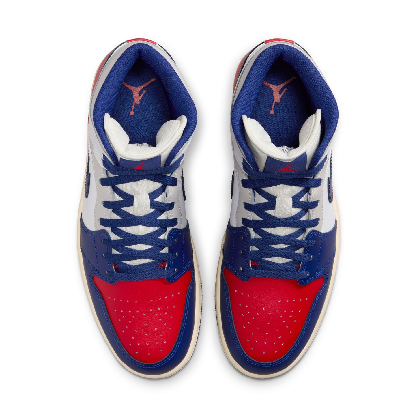 Men's Air Jordan 1 Mid - "Deep Royal Blue and Red"