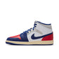 Men's Air Jordan 1 Mid - "Deep Royal Blue and Red"