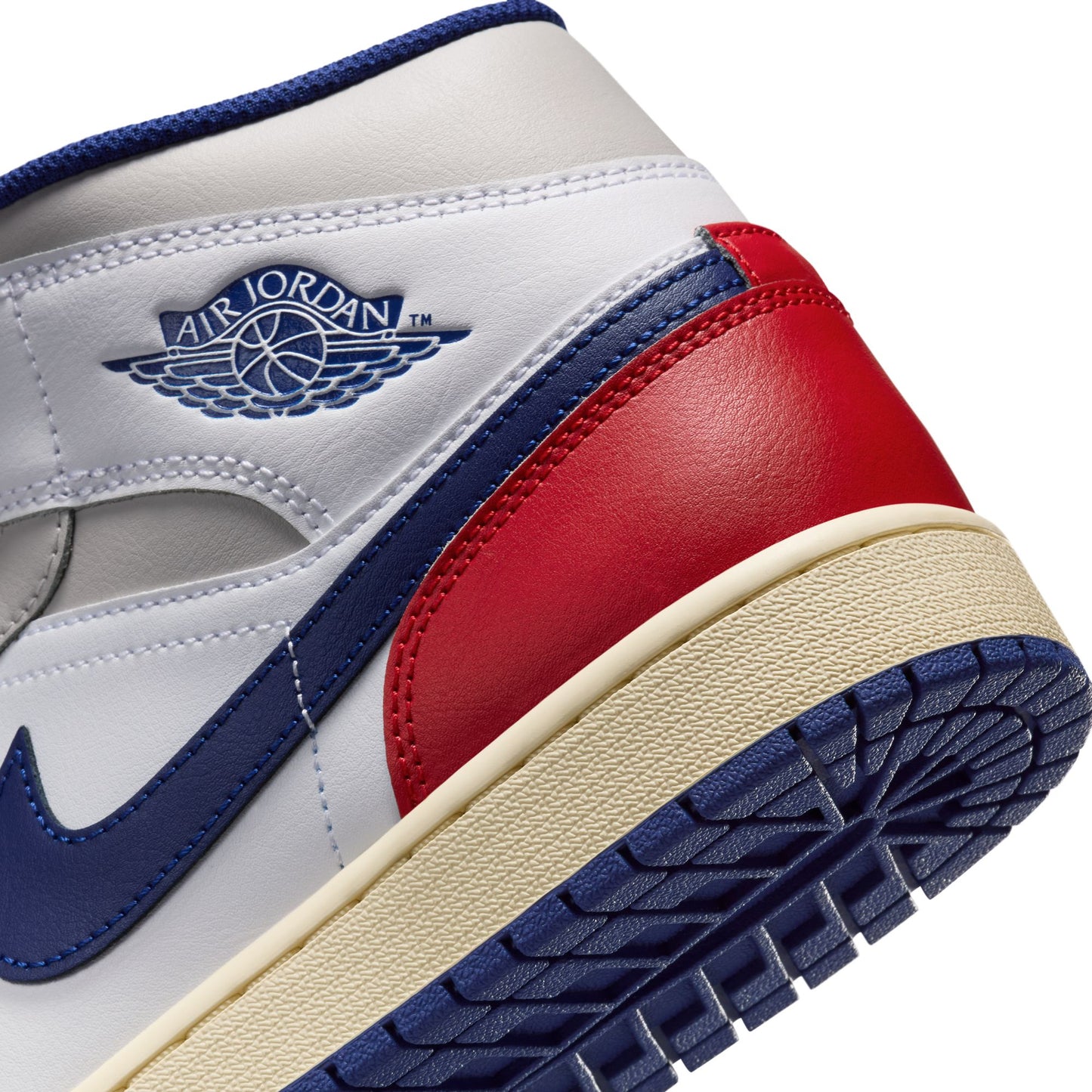 Men's Air Jordan 1 Mid - "Deep Royal Blue and Red"