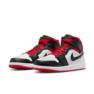 Men's Air Jordan 1 Mid - White/Gym Red