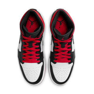 Men's Air Jordan 1 Mid - White/Gym Red