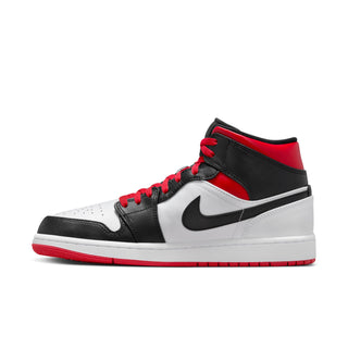 Men's Air Jordan 1 Mid - White/Gym Red