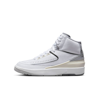 Grade School Air Jordan 2 Retro - White/Cement Grey