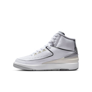 Grade School Air Jordan 2 Retro - White/Cement Grey