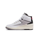 Big Kid's Air Jordan 2 Retro - "White/Fire Red"