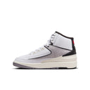 Big Kid's Air Jordan 2 Retro - "White/Fire Red"