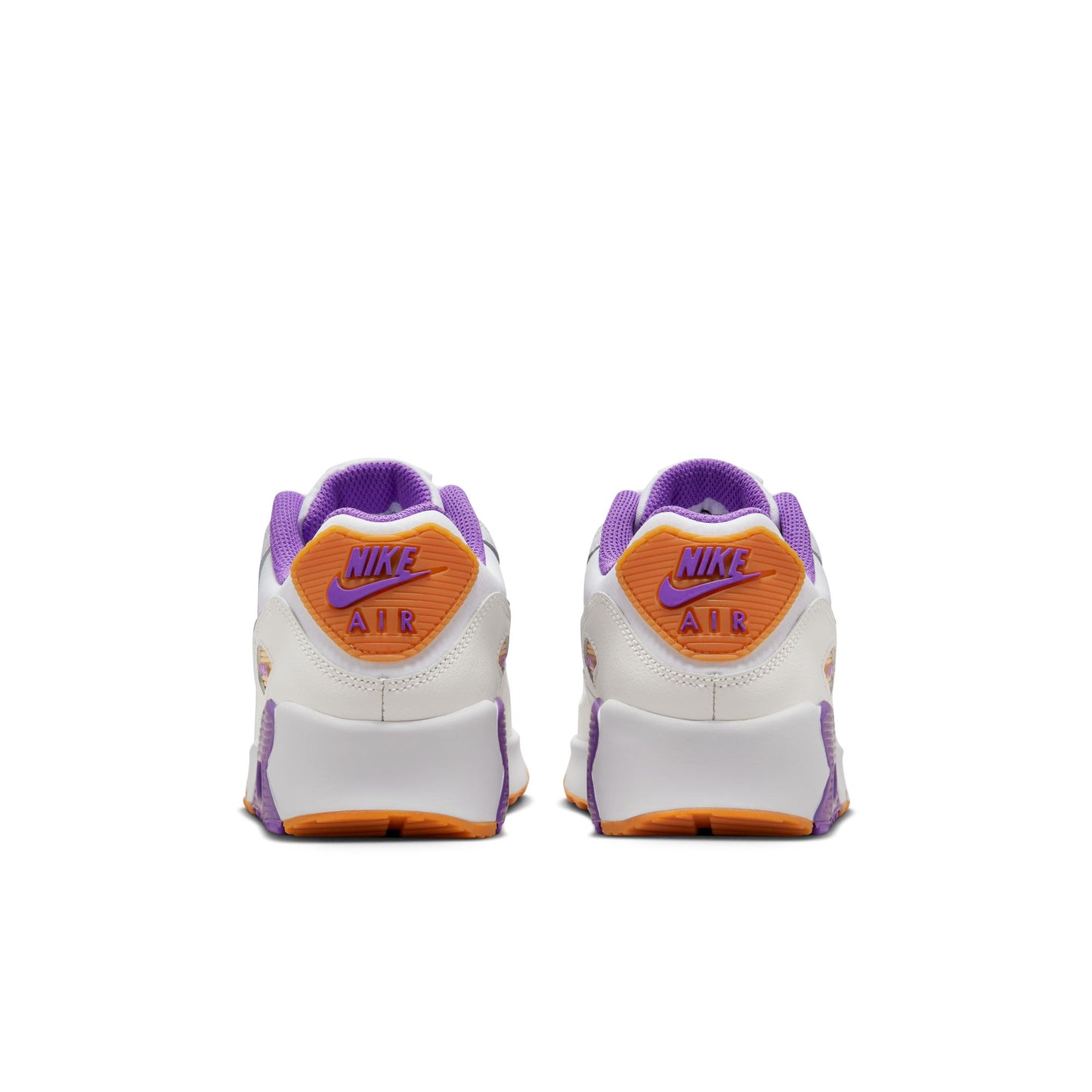 Grade School Nike Air Max 90 LTR - White/Action Grape