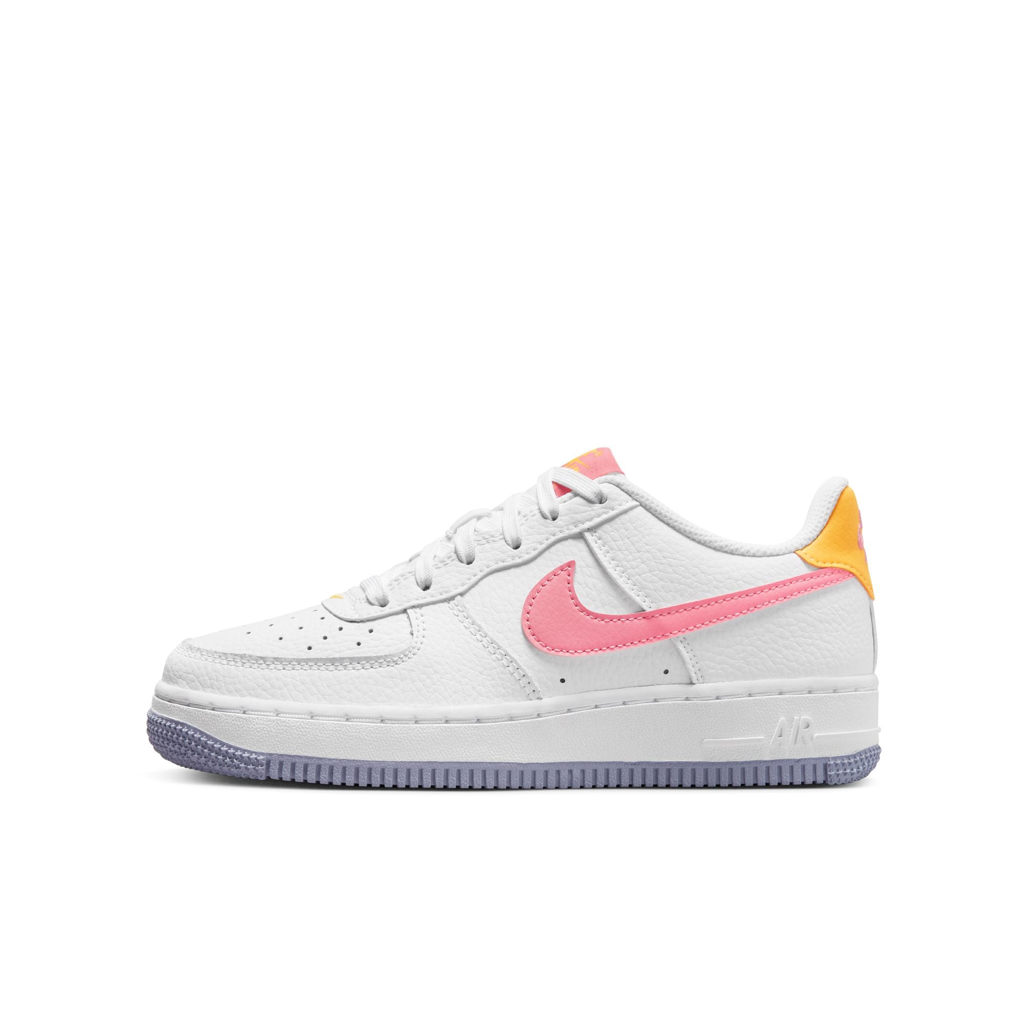 Big Kid s Nike Air Force 1 White Coral Chalk