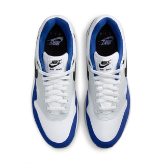 Men's Nike Air Max 1 - White/Deep Royal Blue