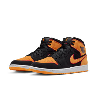 Men's Air Jordan 1 Mid SE - Black/Vivid Orange