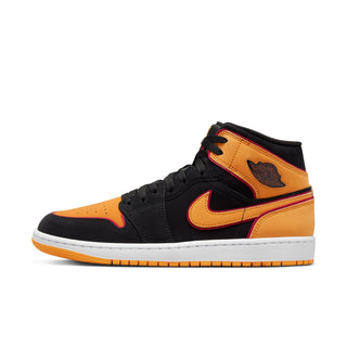 Men's Air Jordan 1 Mid SE - Black/Vivid Orange