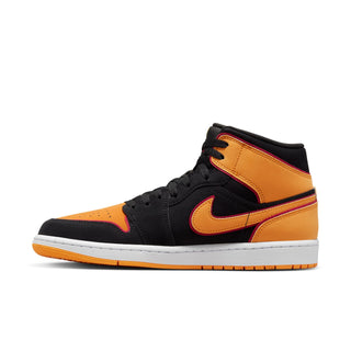 Men's Air Jordan 1 Mid SE - Black/Vivid Orange