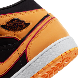 Men's Air Jordan 1 Mid SE - Black/Vivid Orange