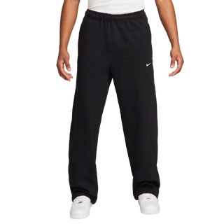 Men's Nike Solo Swoosh Fleece Pants - "Black/White"