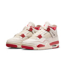 Women's Air Jordan 4 Retro - "Pale Ivory and Tough Red"