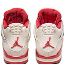 Women's Air Jordan 4 Retro - "Pale Ivory and Tough Red"