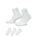 Nike Everyday Elevated Ankle Socks (3 Pairs) - "White"
