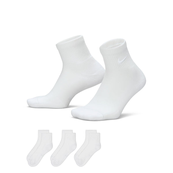 Nike Everyday Elevated Ankle Socks (3 Pairs) - "White"