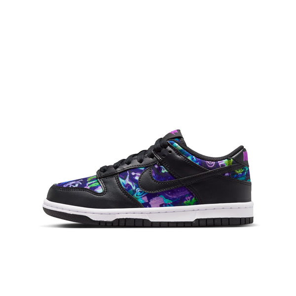 Big Kid's Nike Dunk Low AOS - "Multi-Color/Black-Vivid Purple"