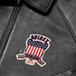 Avirex Icon Premium Leather Bomber Jacket - Black
