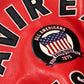 Avirex Icon Premium Leather Bomber Jacket - Salvage Red