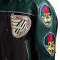 Avirex Canadian Division Premium Leather Hockey Jacket - Espresso