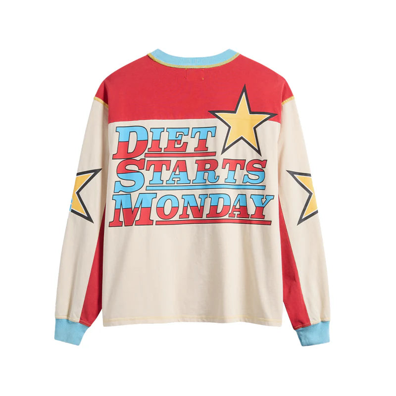 Diet Starts Monday "Supercross" Long Sleeve - "Red/White"
